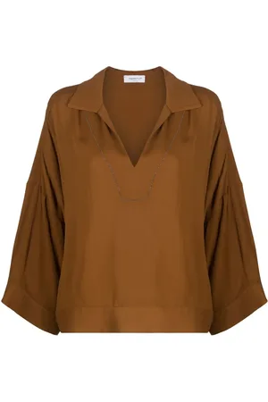 Fabiana Filippi V-neck long-sleeved blouse