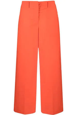 ERIKA CAVALLINI High-waisted cotton trousers