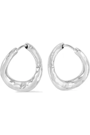 Dower and Hall Entwined twist huggie hoop earrings