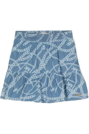 Michael Kors Chain-link print tiered skirt