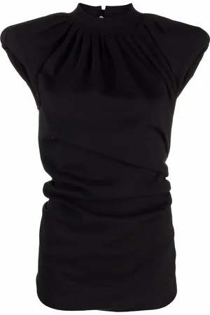 The Attico Ruched asymmetric top