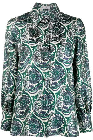ALBERTO BIANI Paisley-print silk shirt