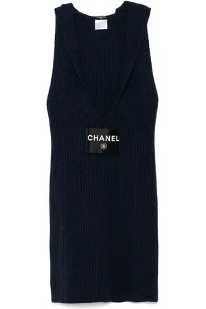 CHANEL 2008 cc mark sleevesless dress