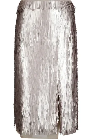 Rohe Fringed midi skirt