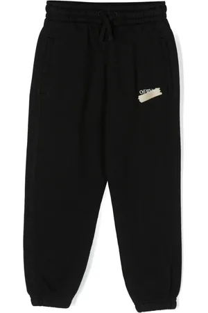 OFF-WHITE Paper Tape Diag cotton track pants