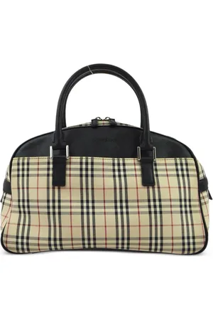 Burberry 1990-2000s check tote bag