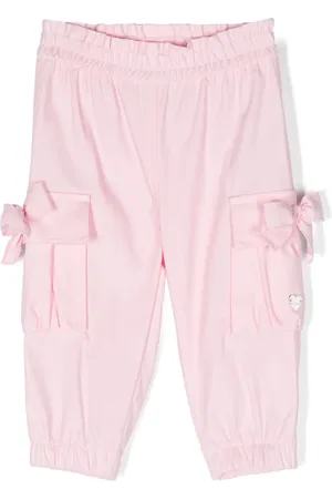MONNALISA Bow-detail cargo trousers