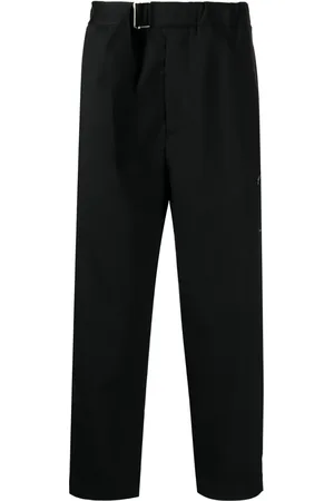 OAMC Belted-waist cropped trousers