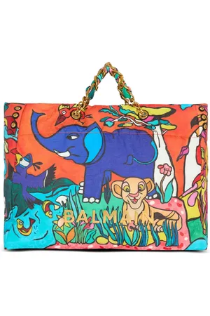 Balmain X Disney large 1945 graphic-print tote bag