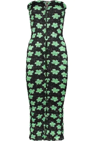 AMY CROOKES Floral-print midi dress