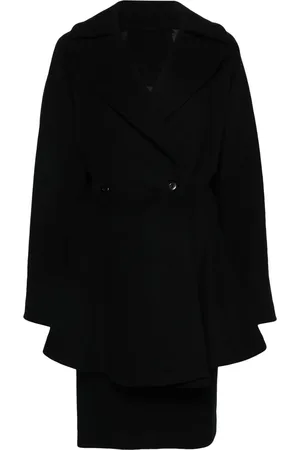 Alaïa Peplum-coat wool suit
