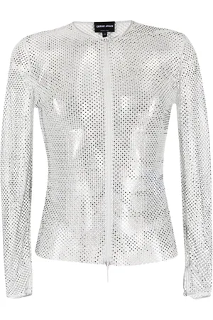 Giorgio Armani Crew-neck mesh T-shirt