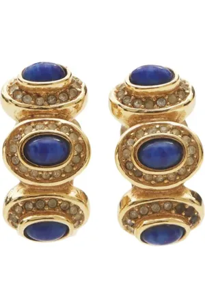 Dior 1990s cabochon clip-on earrings