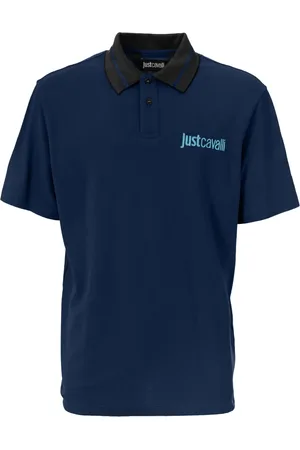 Roberto Cavalli Logo-embroidered polo shirt