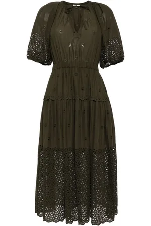 ULLA JOHNSON Nova cotton midi dress