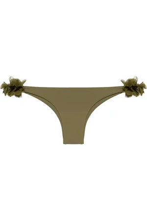 LA REVECHE Rasha floral-appliqué bikini bottom