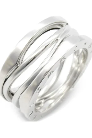Bvlgari 2010s 18K white gold B.zero1 ring