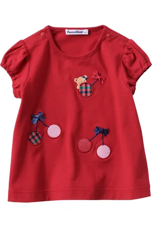 Familiar Bear-motif cotton T-shirt