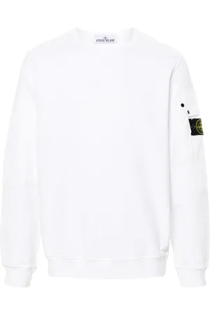 Stone Island Compass-badge cotton sweatshirt