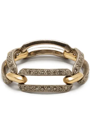 Hum 18kt chain link diamond ring