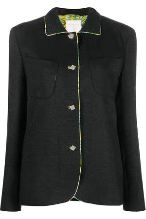 PUCCI Pre-Owned 2000s contrast-trim wool jacket