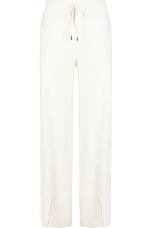 N.PEAL Metal-trim drawstring trousers