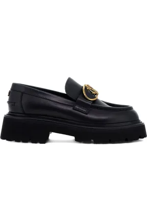 Roberto Cavalli Logo buckle loafers