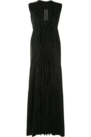 Rick Owens Tie front maxi dress