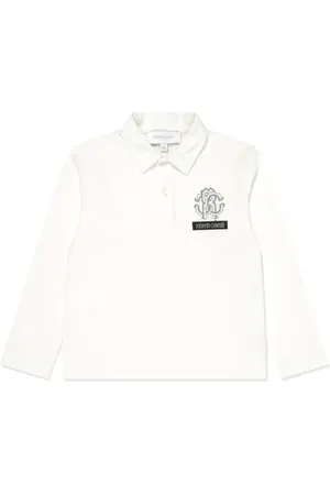 Roberto Cavalli Logo-embroidered polo shirt