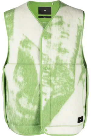 Y-3 Graphic-print felted vest