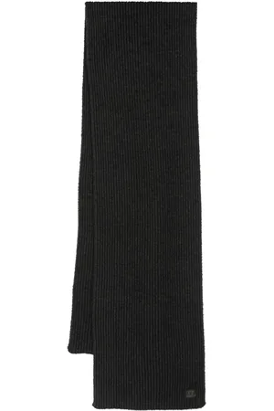 C.P. Company Logo-tag ribbed scarf