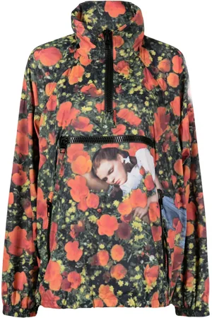LOUIS VUITTON Floral print half-zip jacket