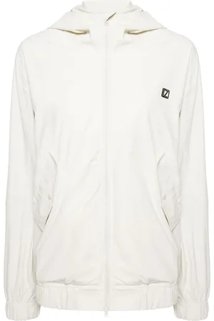 Izzue Logo-plaque hooded jacket