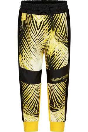 Roberto Cavalli Graphic-print cotton track pants