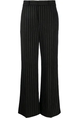 Ralph Lauren Kaitlen pinstriped wide-leg trousers