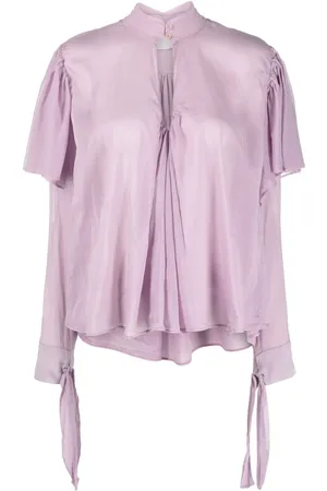 FORTE FORTE Ruffled draped blouse