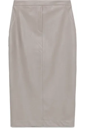 D.EXTERIOR Faux-leather skirt