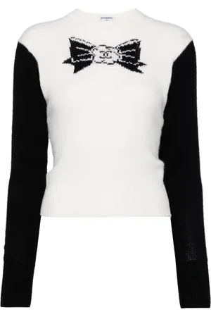 CHANEL 1995 ribbon knit top