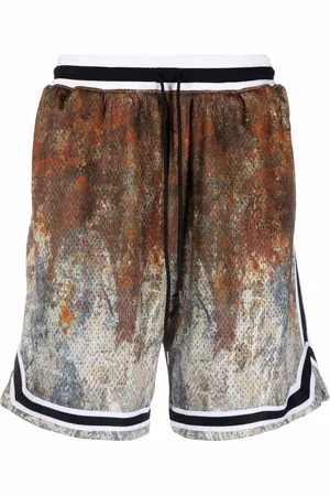 JOHN ELLIOTT Stained-effect shorts