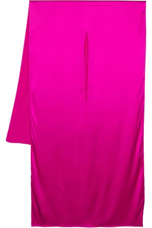 GIANLUCA CAPANNOLO Cut-out detail silk-blend scarf