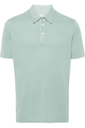 FEDELI Piqu??-weave polo shirt