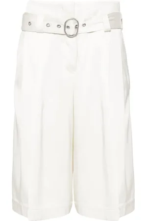Jil Sander High-waist satin shorts