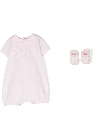 Story Loris Butterfly-appliqué romper set