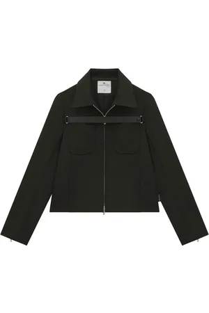 Courrèges Zip-up cropped jacket