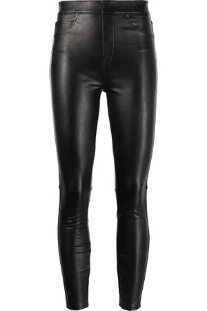 Spanx Like Leather high-rise skinny pants