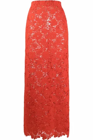 Giambattista Valli High-waist floral-embroidered skirt
