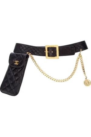 CHANEL Quilted chain belt