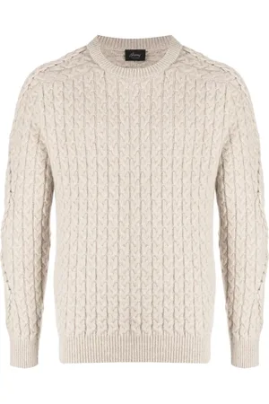 BRIONI Crew-neck cable-knit jumper