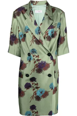 ALBERTO BIANI Floral print double-breasted dress