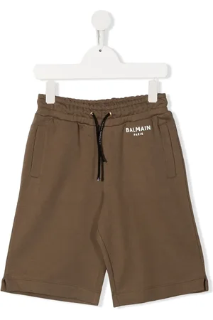 Balmain Logo print track shorts